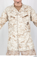 Photos Army Man in Camouflage uniform 13 21th century Army Desert uniform jacket upper body 0001.jpg